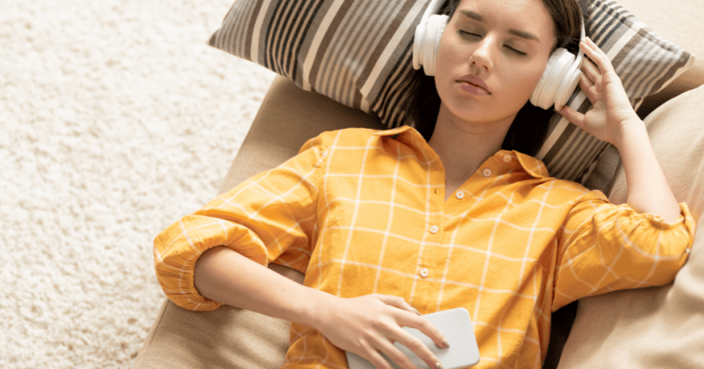 Boost Productivity & Enjoy Life. An image of a relaxed business person lounging on a beach